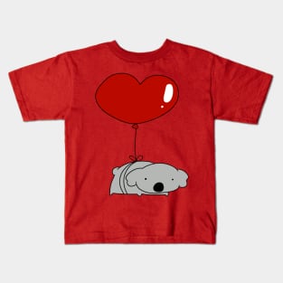 Heart Balloon Koala Kids T-Shirt